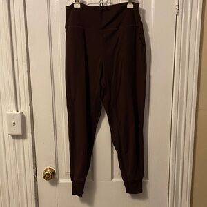 Women's Brown Athletic Joggers Size XL
